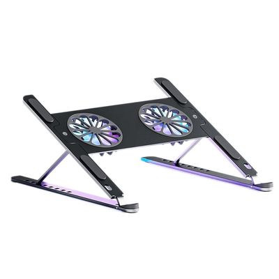 EliteBloom Laptop Bracket Bracket Suspended Standing Office Aluminum Alloy Can Lift The Base Cooling Desktop Increased Portable Portable Durable,Black