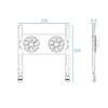 EliteBloom Laptop Bracket Bracket Suspended Standing Office Aluminum Alloy Can Lift The Base Cooling Desktop Increased Portable Portable Durable,Black view 2