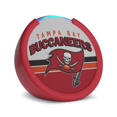 Amazon Echo Pop (newest model) | Officially Licensed NFL Limited-Edition | Tampa Bay Buccaneers ('25-26 Season Design)