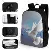 KLWQR Peace Dove Travel Backpack Lightweight Large Capacity Laptop Backpack Casual Daypack for Men Women view 3