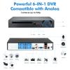 Fuers H.265+ 5MP 8 Channel CCTV DVR Recorder with 500G HDD, Face Detection, Alert Push, Hybrid Capability 6-in-1(XVI/AHD/CVBS/TVI/CVI/IPC) 2592p HD Surveillance DVR for Security Camera view 3
