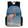 KLWQR Beach Flamingo Travel Backpack Lightweight Large Capacity Laptop Backpack Casual Daypack for Men Women view 1