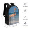 KLWQR Beach Flamingo Travel Backpack Lightweight Large Capacity Laptop Backpack Casual Daypack for Men Women view 2