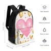 KLWQR Gold Heart Travel Backpack Lightweight Large Capacity Laptop Backpack Casual Daypack for Men Women view 2