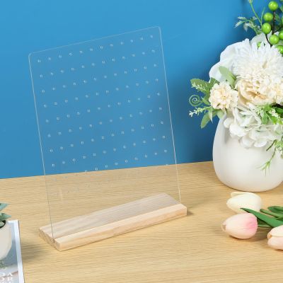 KHZSPP Clear Tabletop Pin Storage Stand Pin Collection Display Organizer for Badges Versatile Tabletop Pin Organizer for Storage(2)