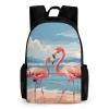 KLWQR Flamingo Beach Travel Backpack Lightweight Large Capacity Laptop Backpack Casual Daypack for Men Women view 1