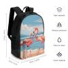 KLWQR Flamingo Beach Travel Backpack Lightweight Large Capacity Laptop Backpack Casual Daypack for Men Women view 2
