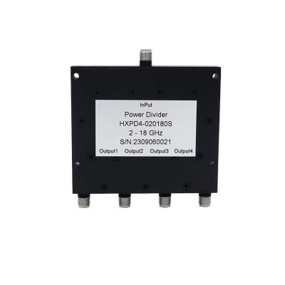CHUNYE Microstrip Power Splitter 2-18GHz Full Band 4 Way Microstrip Power Splitter SMA Microwave Combiner 2000-18000MHz