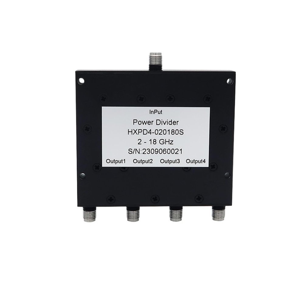CHUNYE Microstrip Power Splitter 2-18GHz Full Band 4 Way Microstrip Power Splitter SMA Microwave Combiner 2000-18000MHz