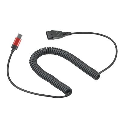 Haoyull Call Center Headset Quick Disconnect QD Cable to Type C Plug Adapter Suitable for Voice Calls & Chatting on PC 150cm