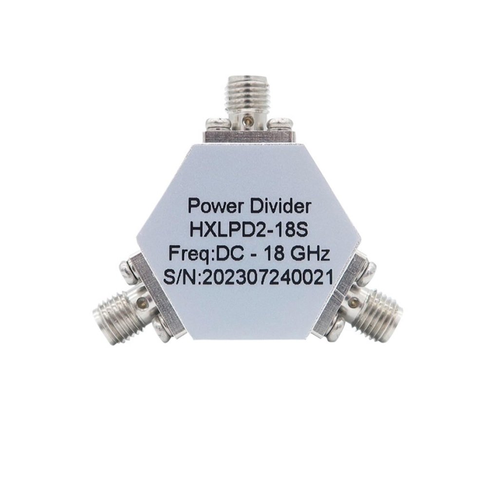 CHUNYE DC-18GHz Two-Way Wideband Resistive Power Splitter Microstrip Power Splitter SMA Female DC-18000MHz