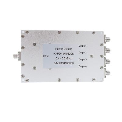 CHUNYE 0.4-6.2GHz 4 Way Power Splitter 4 Way Combiner SMA Female 400-6200MHz