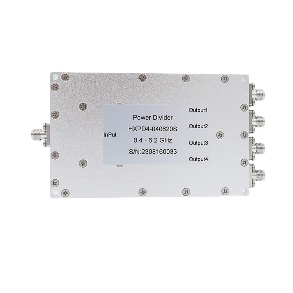CHUNYE 0.4-6.2GHz 4 Way Power Splitter 4 Way Combiner SMA Female 400-6200MHz
