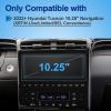 Coleya Anti-Glare Matte for Hyundai Tucson 2022-2024 Screen Protector (Navi), (XRT/N Line/Limited/SEL Convenience/SEL), 9H Tempered Glass 2023 2024 Tucson Accessories HD&Anti-Fingerprint - 10.25" Navi view 2