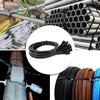 11 Inch Long Zip Ties (100 Pieces) Heavy Duty UV Resistant 200lbs Cable Tie Wraps Black Industrial Zip Ties Thick Nylon Wire Ties Large Plastic Zipties for Cable Management, Outdoor Use view 2
