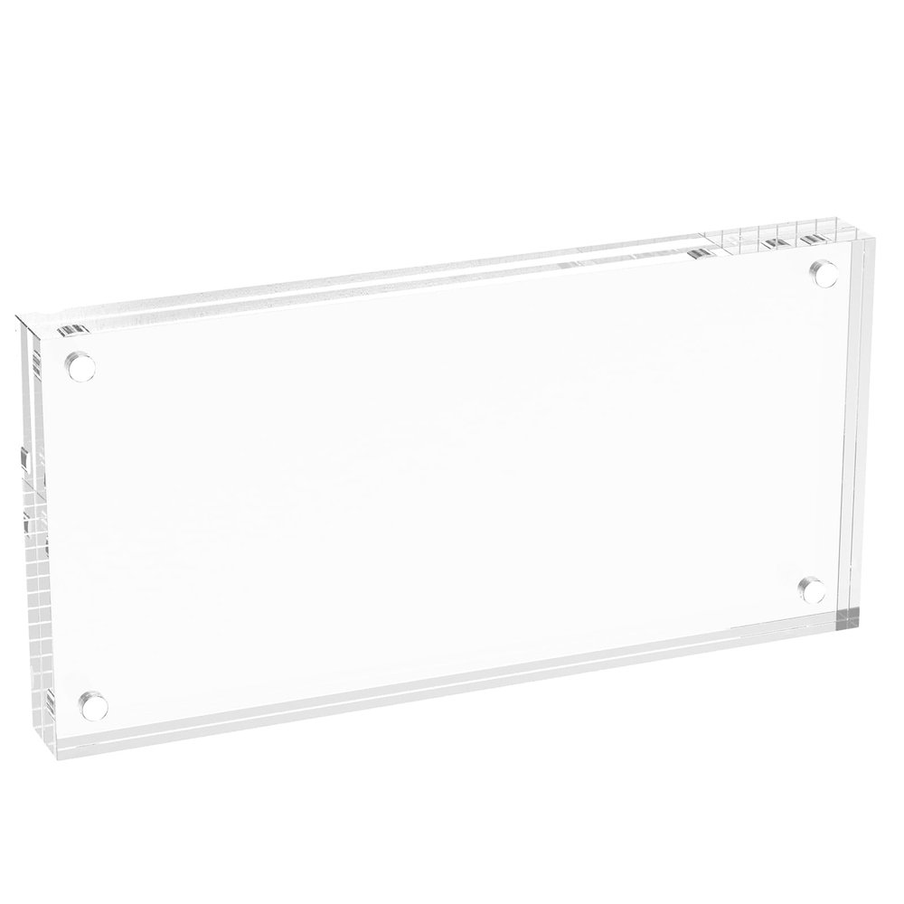 KHZSPP Dollar Bill Frame Acrylic Dollar Bill Holder Double Sided Transparent Currency Display Frame Easy Assembly Money Frame for Collectors Currency Ticket Picture Photos Displaying