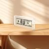 KHZSPP Dollar Bill Frame Acrylic Dollar Bill Holder Double Sided Transparent Currency Display Frame Easy Assembly Money Frame for Collectors Currency Ticket Picture Photos Displaying view 3
