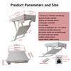 KJLYLPP Electric Ceiling TV Mount, Motorized TV Bracket for 24-75 Inch Screens TV with Remote Control, Telescopic Electric TV Lift, TV Wall Mount, 0-90 Flip Down, Up to 132 lbs view 3