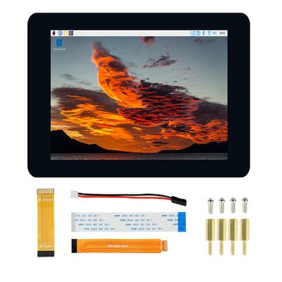 7 Inch IPS Display for Raspberry Pi 5/4B/3B+/3A+/3B/2B/B+/A+ CM3/3+/4 800480 5-Point Touch Screen DSI Interface