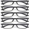 WINTOO Blue Light Glasses for Woman Men | 99% Blue Light Blocking Glasses for Computer Gaming TV Phone Screen Square Frame | Anti Eyestrain & UV Glare Protection - 5 Pairs view 1