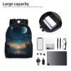 NONHAI Travel Backpack Moon Star Night Carry on Backpack Lightweight Business 16inches Laptop Backpack for Men Women view 3