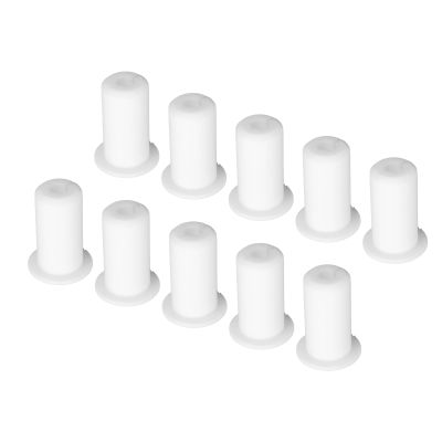 10 Piece Cable Management Set, Grommet Protection, Protective Cover, Cable, Silicone Gel Silicone Wire Rope Antenna, Wiring (White)
