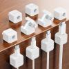 10Pack 2026 Upgraded Cord Organizer Magnetic Cable Clips [1s Lock] MRGLAS Cable Holder Office Desk Accessories with 4 Extra Strong Adhesive Pads, Wire Keeper for Nightstand Desktop Wall Car view 1