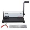 RAYSON P13 Manual Coil Binding Machine | Adjustable Side Margin | 12 Sheet Punch Capacity | Binds Up to 440 Sheets | Heavy-Duty Coil Crimping Pliers Included view 1