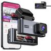 OMBAR Dash Cam Front and Rear 5G WiFi, Dash Cam 4K/2K/1080P+1080P, Dash Camera for Cars with 3.18" LCD Screen, Dashcam Car Camera with WDR Night Vision, G-Sensor, Loop Recording, SD Card Not Included view 1
