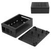 4B Case, ABS Shell Protective CaseBoxEnclosure for 4B, Support USB AV Ethernet, Memory Card Slot, CSI, Display and GPIO (Black) view 3