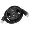 USB 2.0 Hub 3 Port for Desktop Grommet Hole, USB Power Charging and Station with 5ft Extension Cable for Phone, Tablet view 2