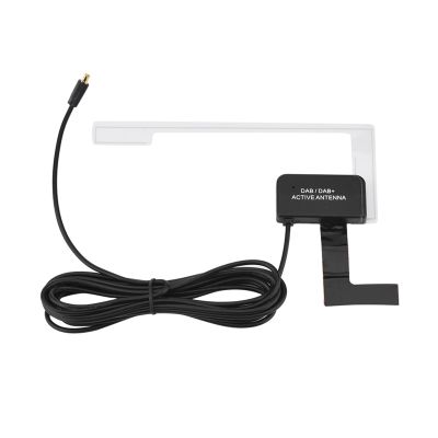 DAB Digital Car Radio Aerial Antenna with Strong Signal Reception, High Conductivity FPC Antenna, Fast Easy Installation, Portable Design for Car Windshield