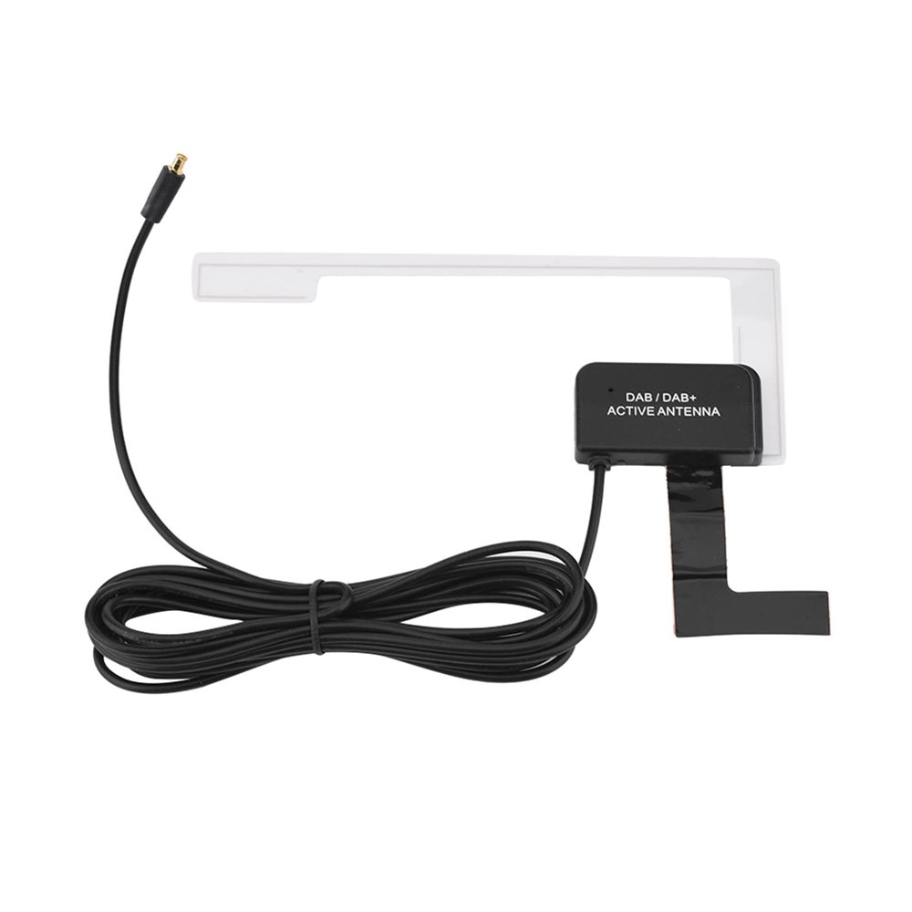 DAB Digital Car Radio Aerial Antenna with Strong Signal Reception, High Conductivity FPC Antenna, Fast Easy Installation, Portable Design for Car Windshield