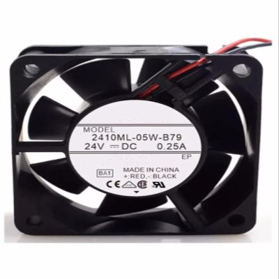 CAXFRTE for 2410ML-05W-B79 6025 24V 0.25A 6CM 3-Wire Fanuc Alarm Cooling Fan, black