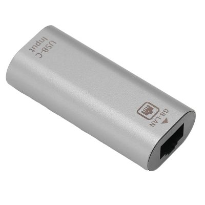 Ethernet Adapter, 10/100/1000 Mbps USBC Female to RJ45 Female Adapter Support, No Driver Easily Use, for Phones Computers Tablets