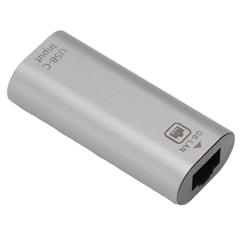 Ethernet Adapter, 10/100/1000 Mbps USBC Female to RJ45 Female Adapter Support, No Driver Easily Use, for Phones Computers Tablets