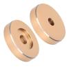 Record Turntable Adapter 45RPM Large Hole Conversion Sheet Turntable Disc Stabilizer Record Weight Clamp Adapter for Most Big Hole Records (Gold) view 3