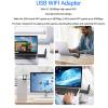 AC1300 USB Adapter, 5Dbi Antenna 2.4G/5G Network Adapter, Support MU MIMO, AP Mode, Band Network Adapter for 11 10 8.1 8 7 view 4