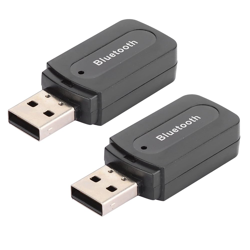 Wisoqu Transmitter Receiver 2pcs USB Audio Receiver Adapter 4.0 Receiver and Transmitter Stereo AUX Output Support Music Playback