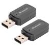 Wisoqu Transmitter Receiver 2pcs USB Audio Receiver Adapter 4.0 Receiver and Transmitter Stereo AUX Output Support Music Playback view 1