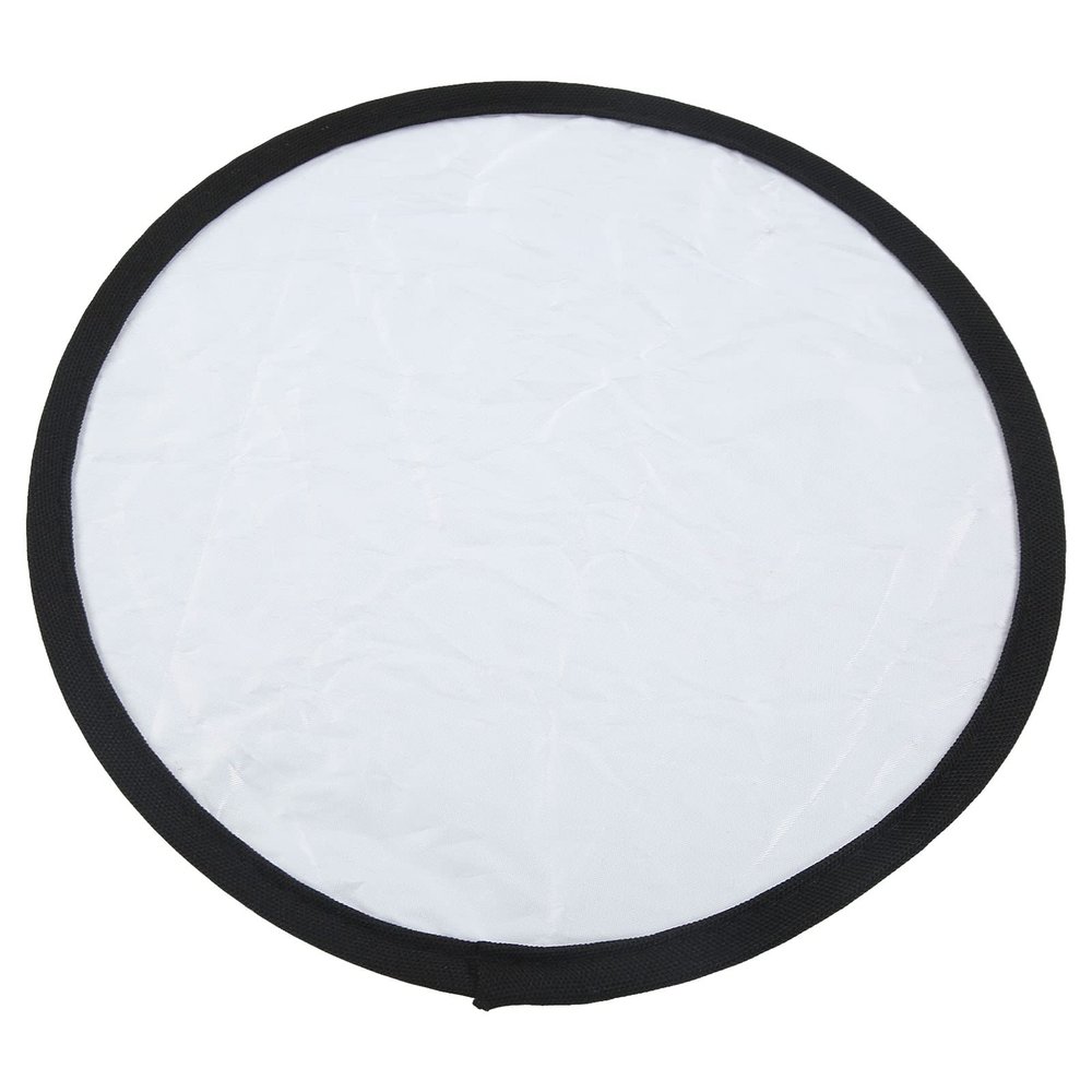 2 in 1 Silver White Round Reflector, Shoot Clearly and Soft Fill Light, Portable Round Photography Light Reflector for Photo Studio Lighting (30cm)
