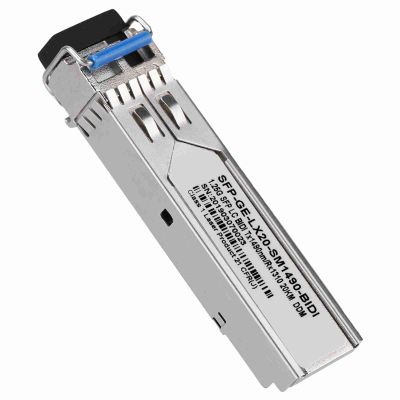 1.25G SFP Transceiver, Single Mode LC Module 1.25Gbps Up to 20KM, Mini GBIC Fiber Transceiver 1490nm, Plug and Play & SFF-8472