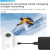 4K 8MP Pet Collar Camera, Wearable Action Camera, 120 Wide Angle Helmet Camera with Underwater Case for Outdoor Sports, White view 4