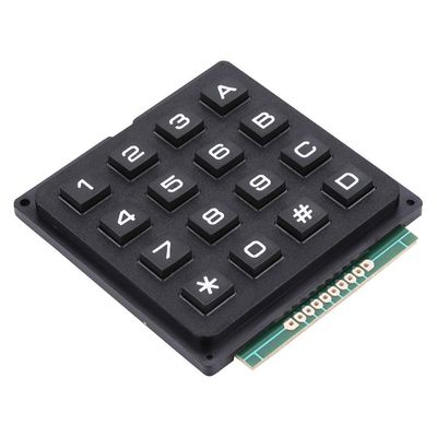 Wisoqu 4x4 Keypad MCU Board Array Switch Tactile Keypad 16 Keys Push Buttons Keypad, for Single Chip Microcontroller