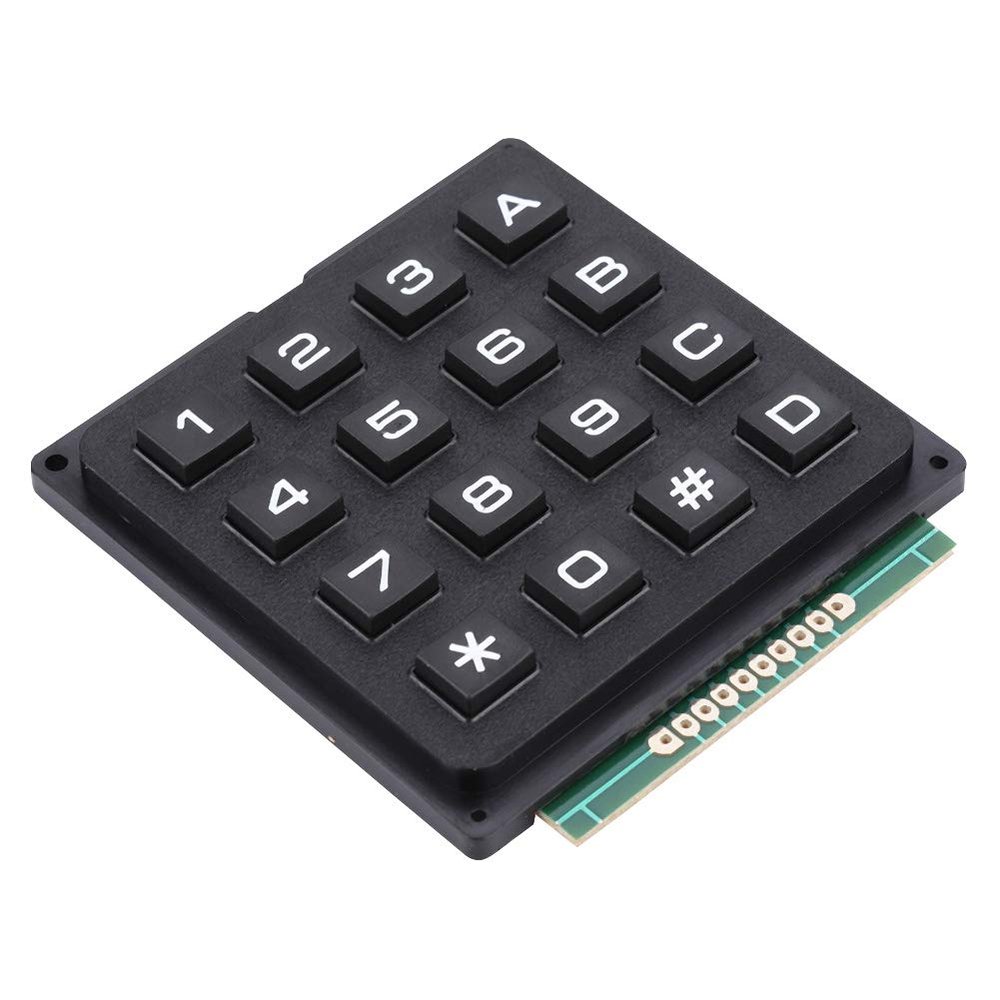 Wisoqu 4x4 Keypad MCU Board Array Switch Tactile Keypad 16 Keys Push Buttons Keypad, for Single Chip Microcontroller