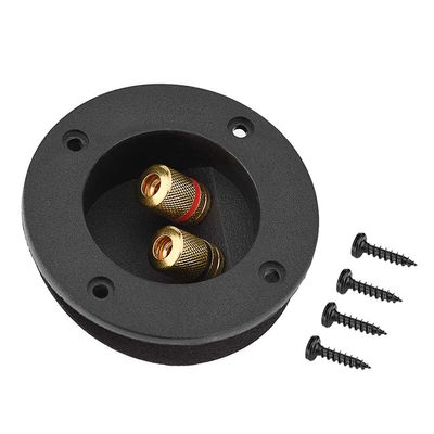 48mm 2 Copper Binding Post Terminal Cable Connector Box Acoustic Components for HiFi Speaker, Support Direct Wiring, Y Fork, Banana Head