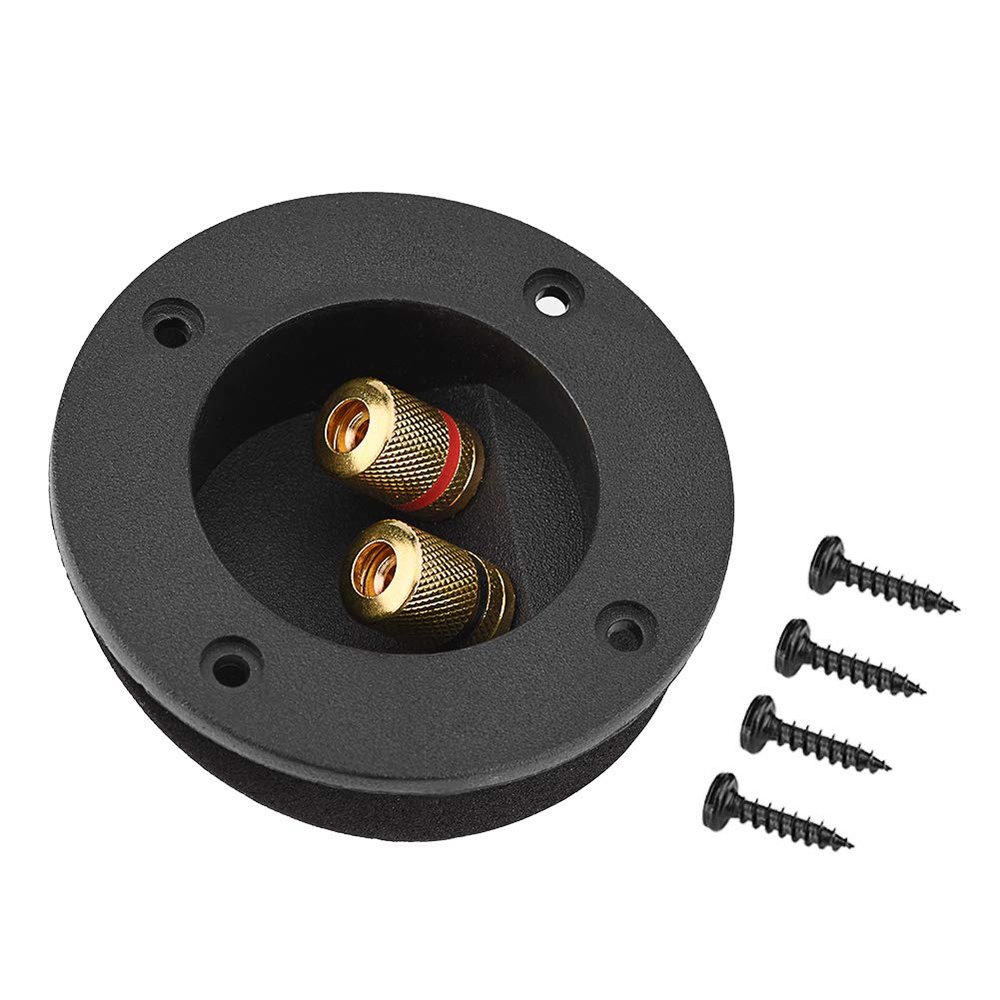 48mm 2 Copper Binding Post Terminal Cable Connector Box Acoustic Components for HiFi Speaker, Support Direct Wiring, Y Fork, Banana Head