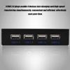 USB2.0 Floppy Front Panel 3.5 Floppy Bay 9 Pin to 4 Interface USB 2.0 HUB, for Transfer Videos, Music, Photos, Data Files view 3