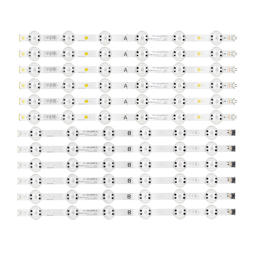 AGJPXFR 12Pcs/Set LED Backlight Strip Fit for LG 82UM8070PUA 82UN8570PUC LGIT_82UM75_R2 Y19.5 Trident 82UM75_A B AGF30027301 AGM76891401