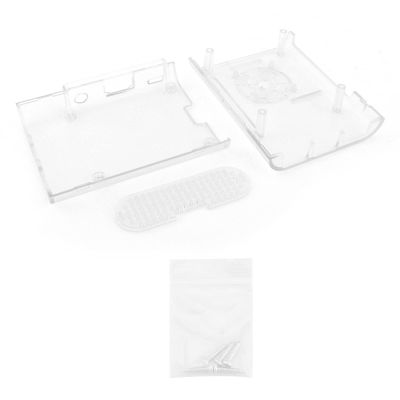 Case, Frosted Transparent Case Cover Enclosure DIY Parts Protective Shell for 3B/3B+, with Install Screws